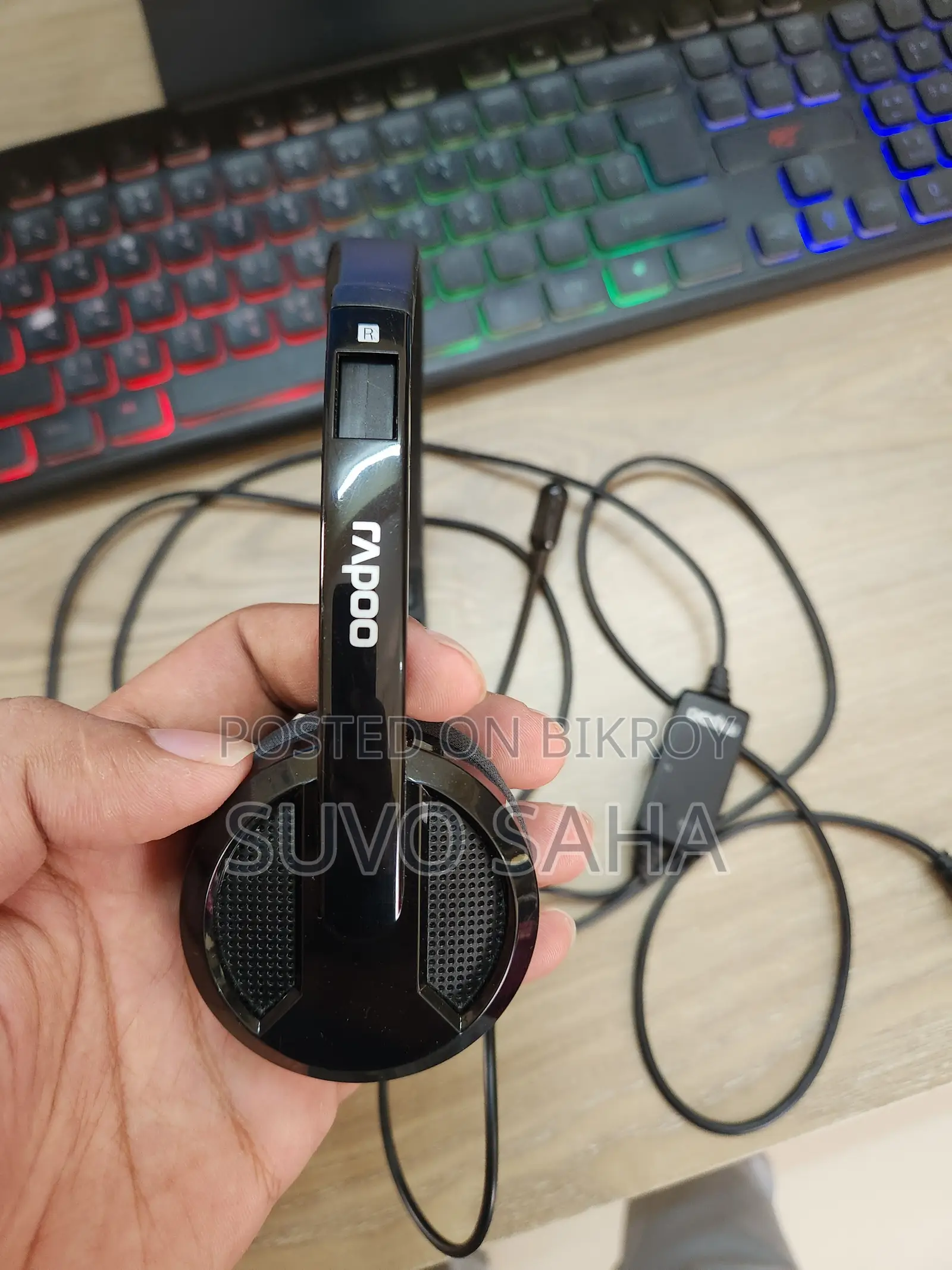 Rapoo H120 USB Black Wired Stereo Headset