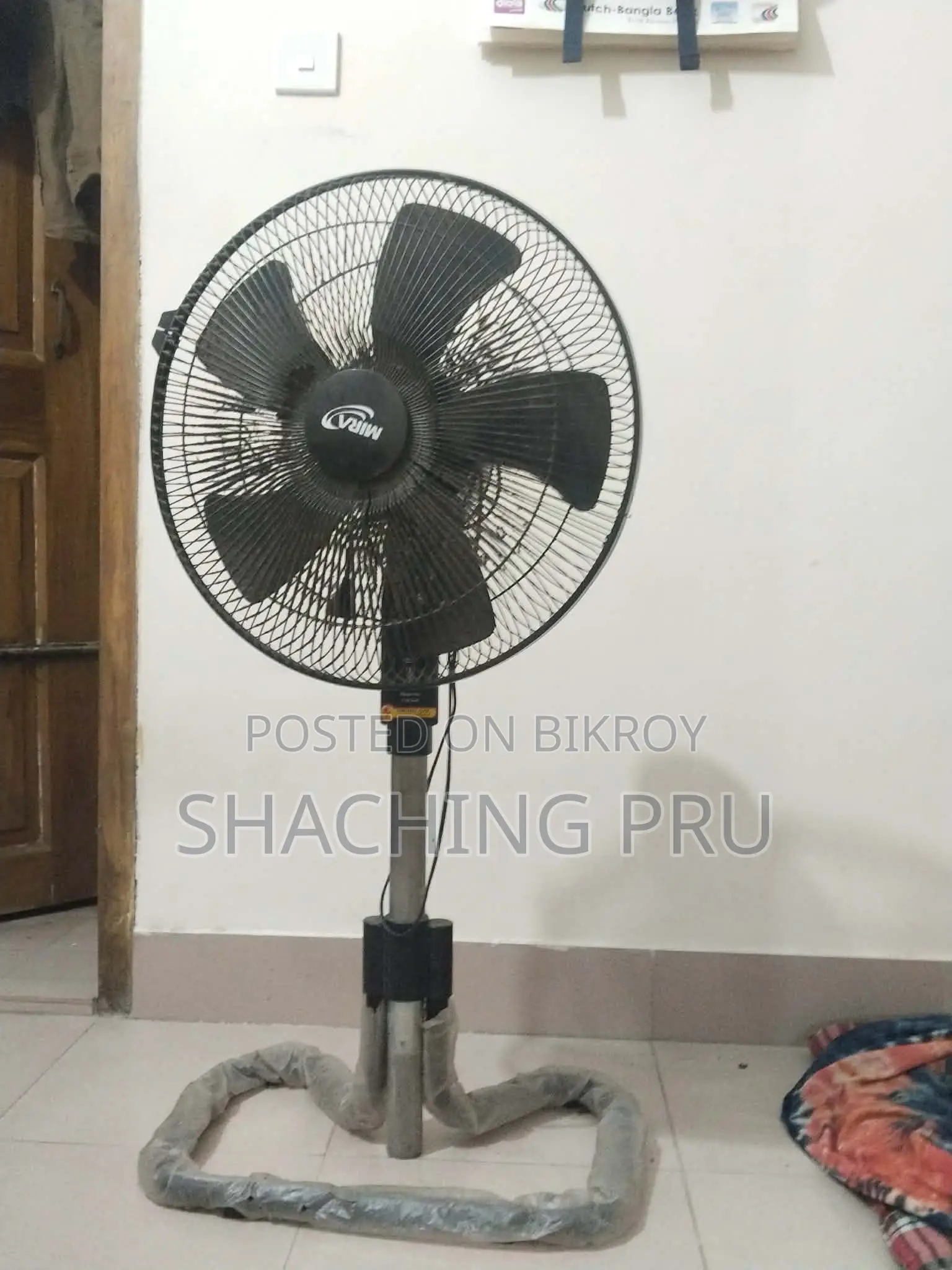 স্ট্যান্ড ফ্যান মীরা ১৮ ইঞ্চি এম-১৮৭ কালো