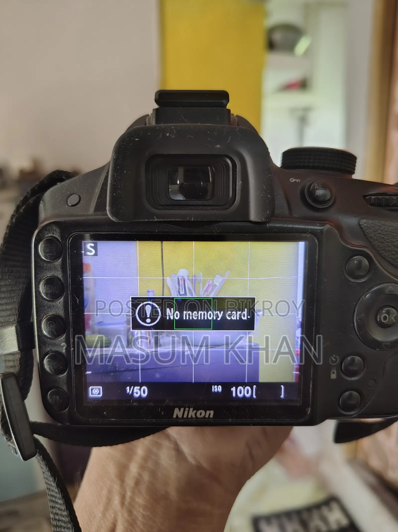 Nikon DSLR Camera 3200d Lens 55-200 With Charger