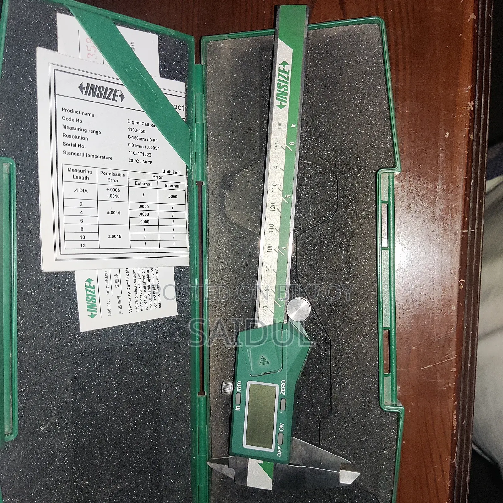 INSIZE Digital Vernier Caliper