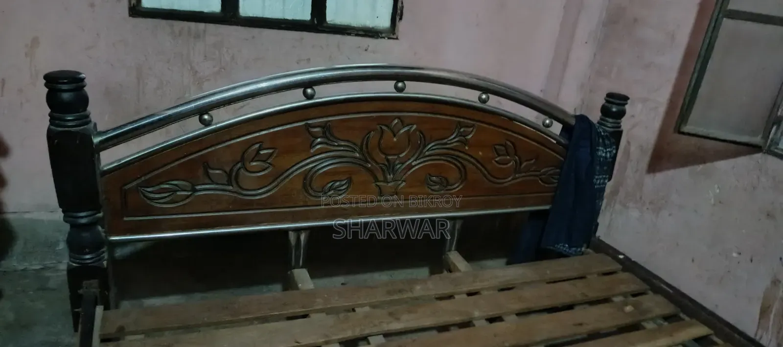 Large Wooden Bed