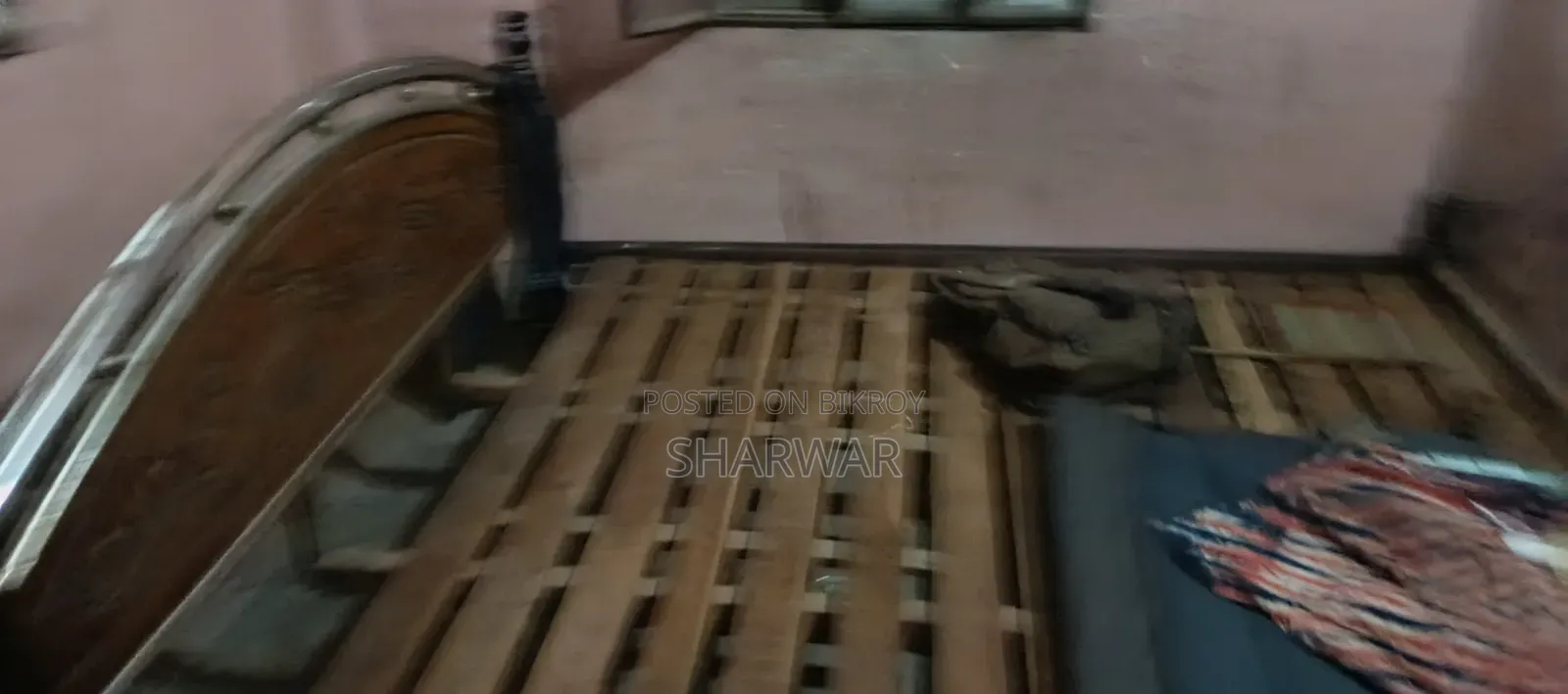 Large Wooden Bed