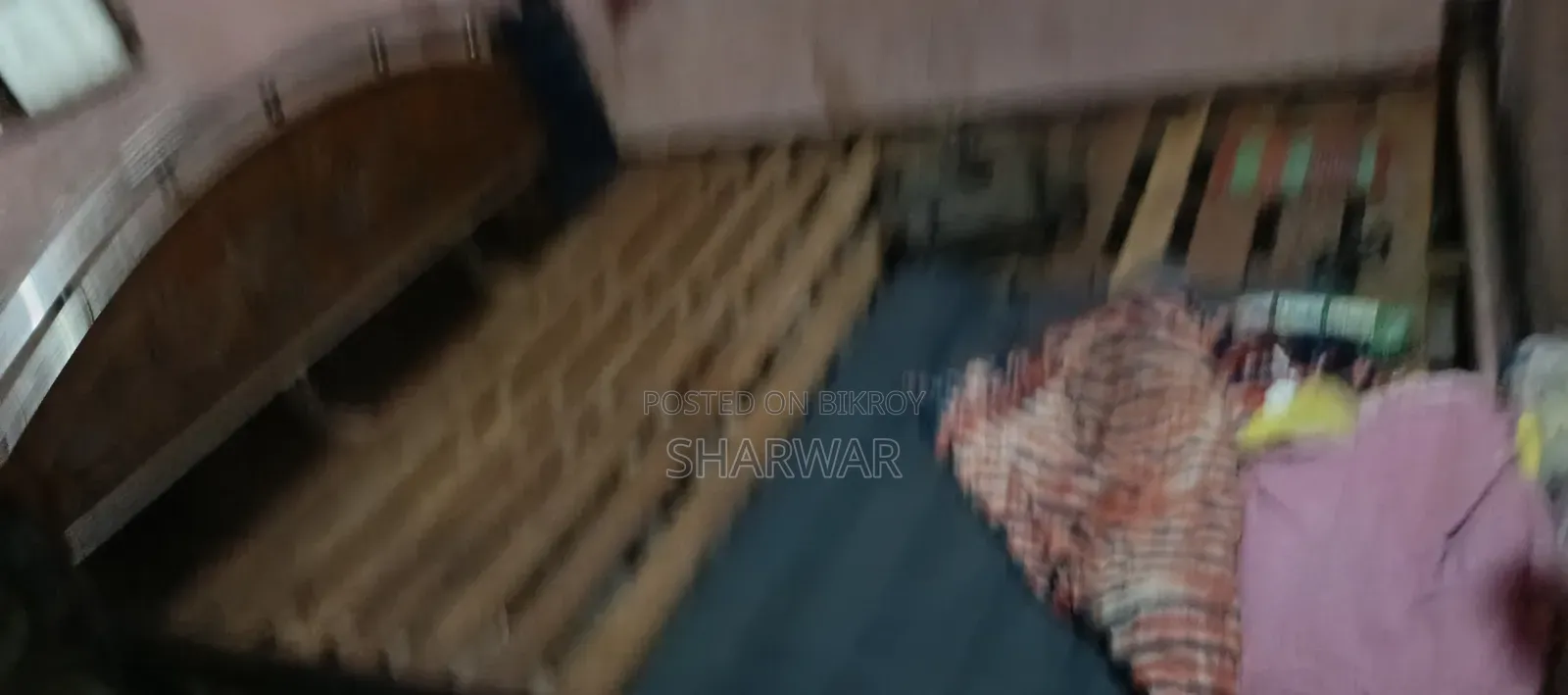 Large Wooden Bed