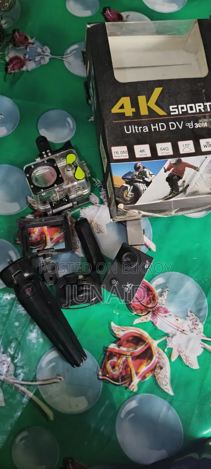 4K 30 FPS Action Camera with WiFi and App Support