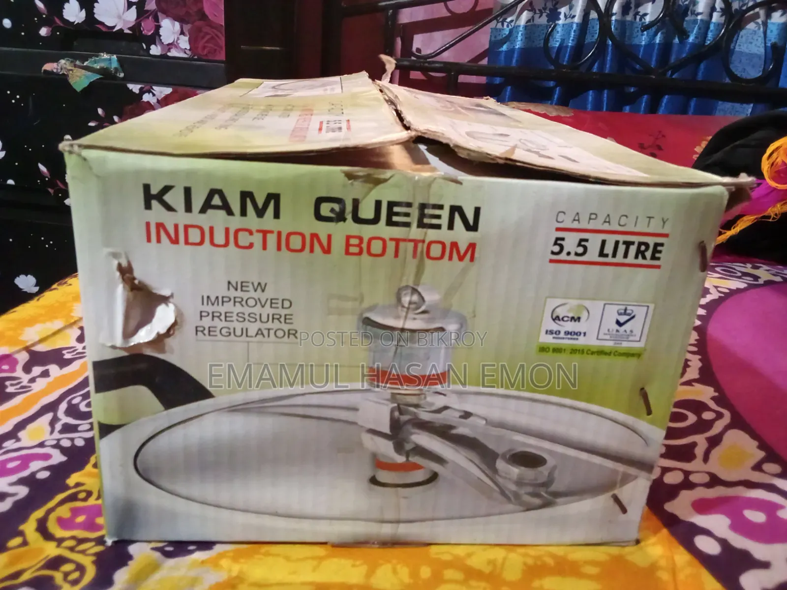 Kiam Queen ৫.৫ লিটার প্রেসার কুকার বিক্রি করা হবে।