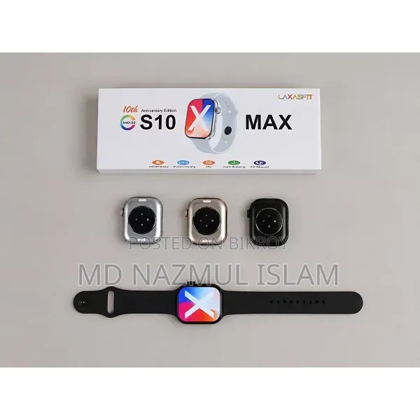 Laxasfit S10 Max AMOLED Smart Watch 10th Anniversary