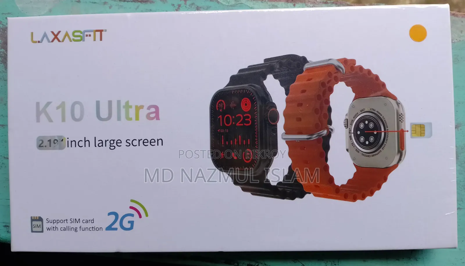 Ultra 2.19 Inch Screen 2G SIM Card Calling Smart Watch