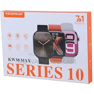 Keqiwear KW30 Max Smart Watch With 7 Pairs of Straps (7+1 Combo)
