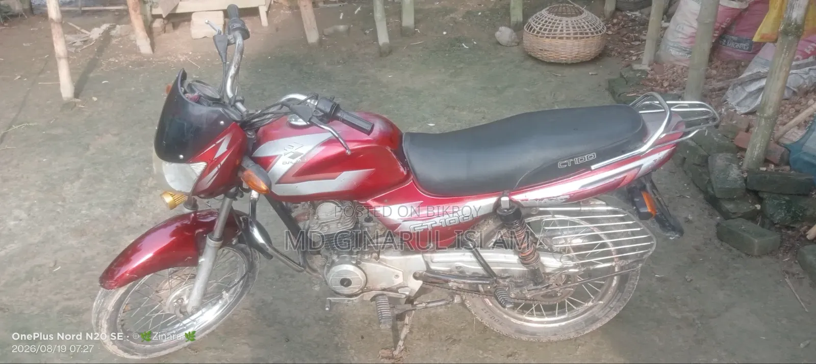Bajaj CT 100 2007 Red