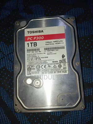 তোশিবা এইচডিডি ১ টিবি ১০০% হেলথ। ফুল ফ্রেশ।