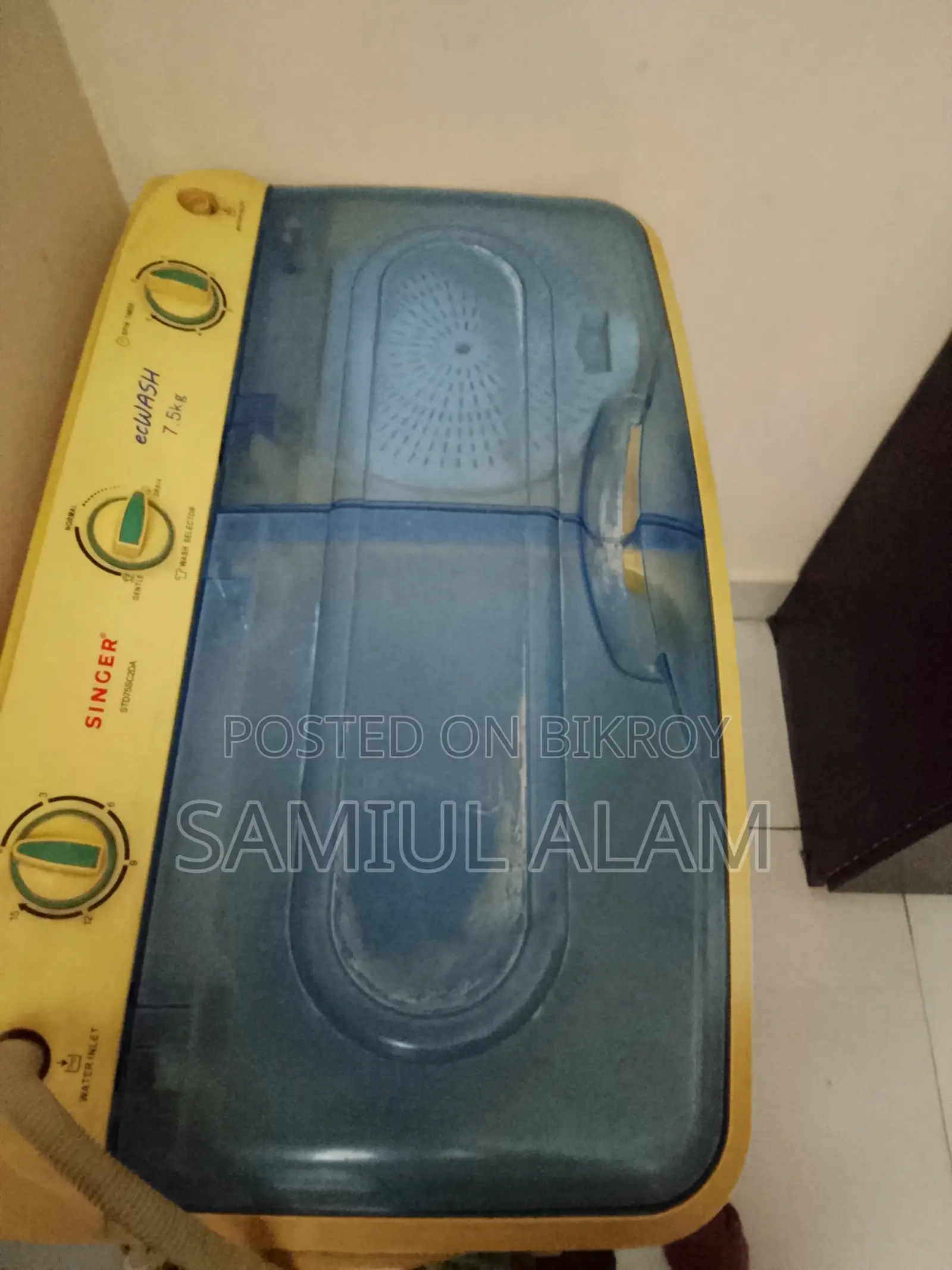 Singer Running Washing Machine