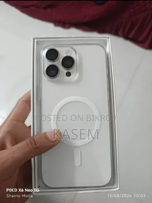 অ্যাপল আইফোন ১৬ প্রো ম্যাক্স ২৫৬ জিবি হোয়াইট