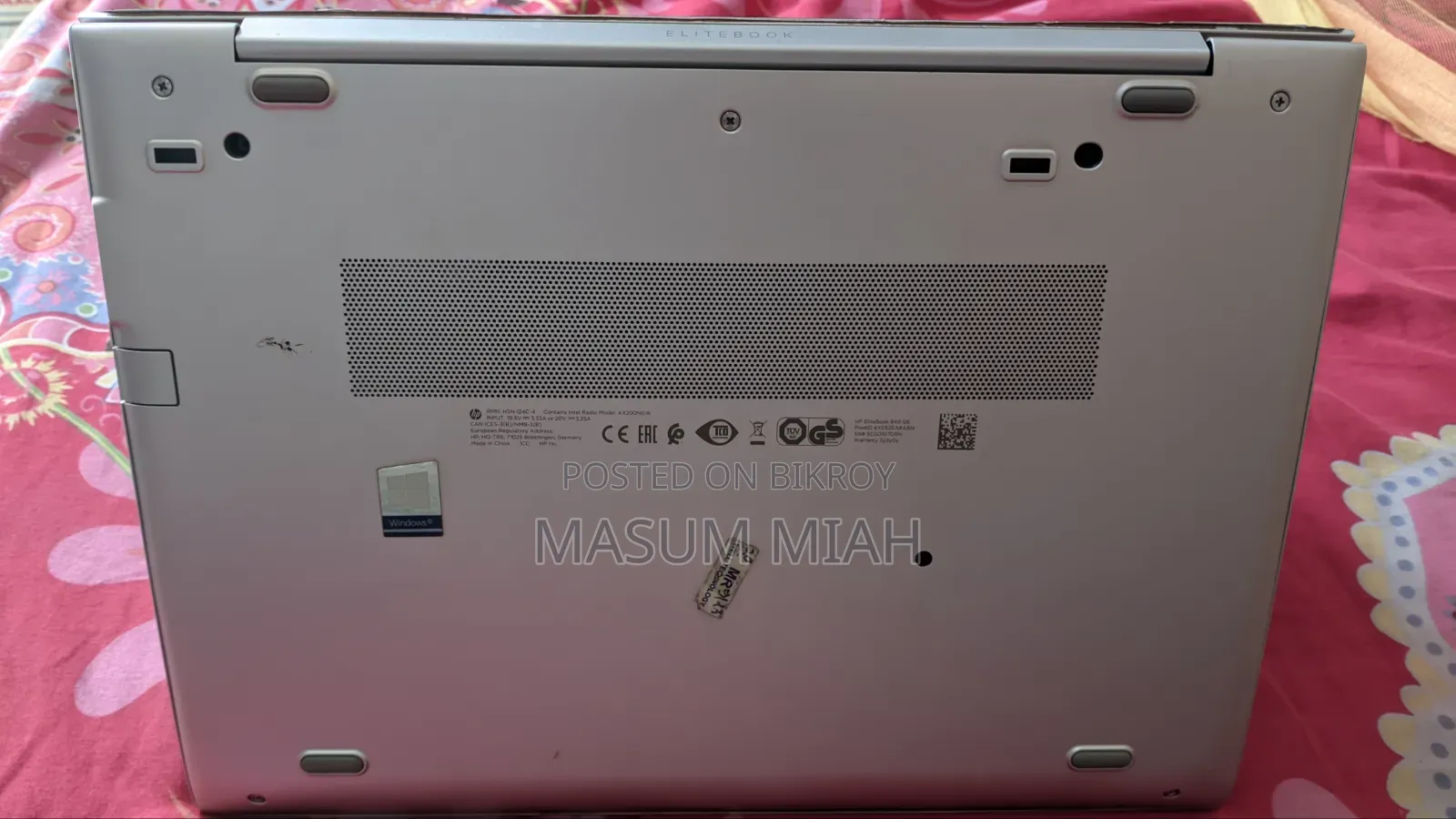 Laptop HP EliteBook 840 G6 8GB Intel Core i5 SSD 512GB