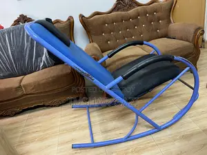 মেটাল ফ্রেমের আরামদায়ক রকিং চেয়ার (Blue Rocking Chair)