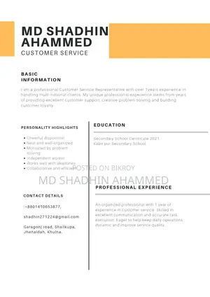Customer Care and Admin