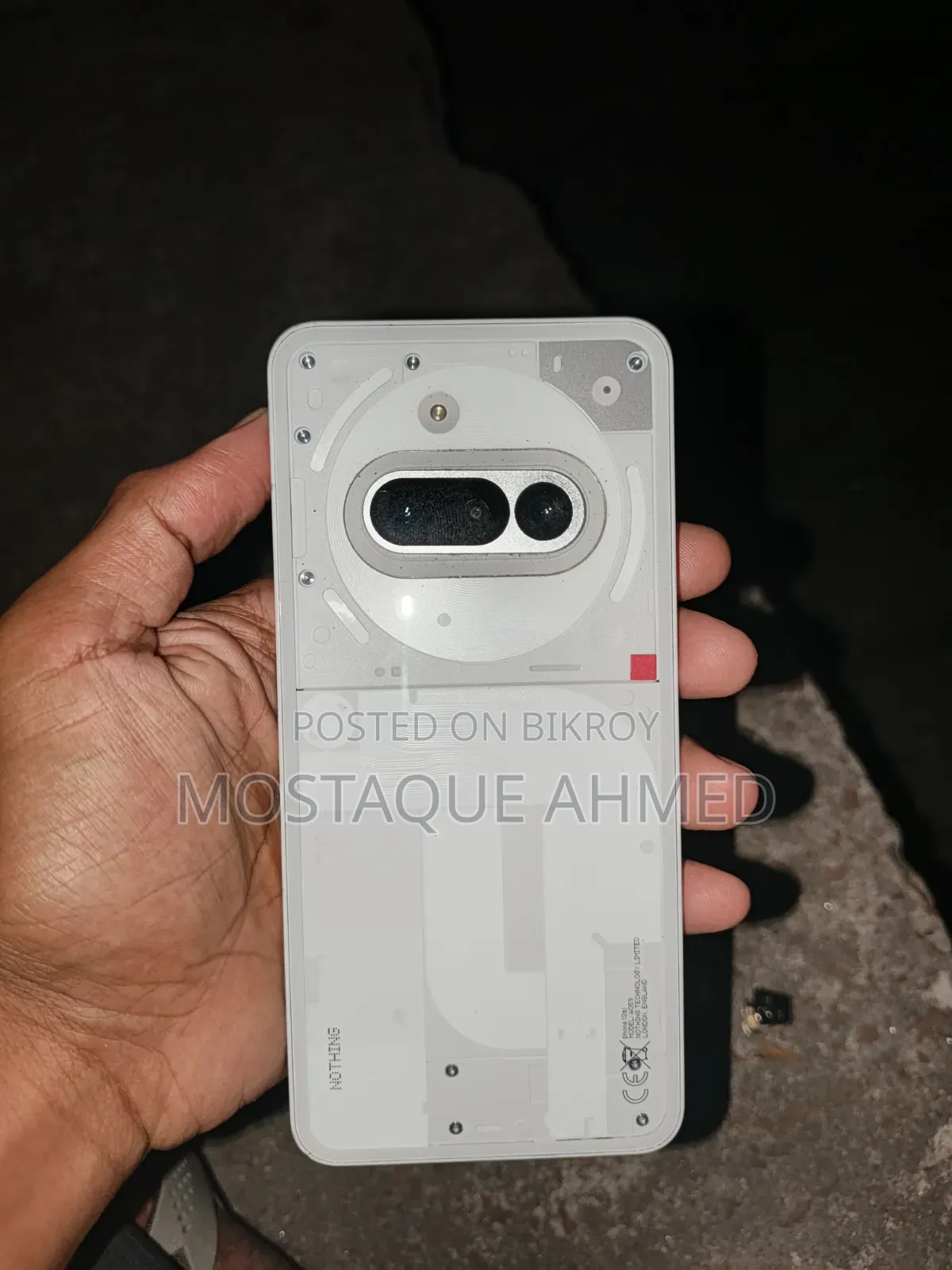নাথিং ফোন ৩এ ১২৮ জিবি সাদা