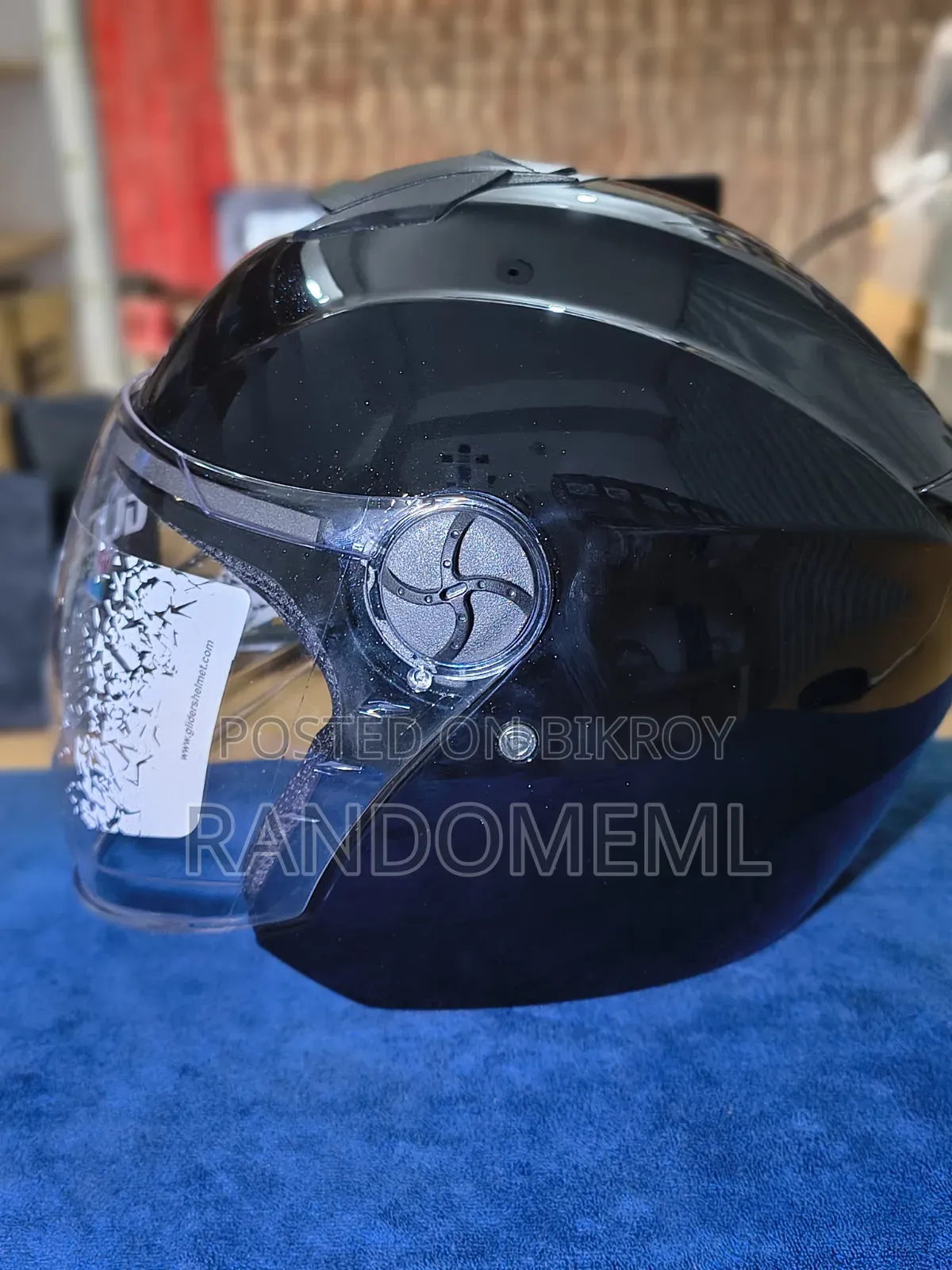 City - Glossy Black - Half Face Helmet