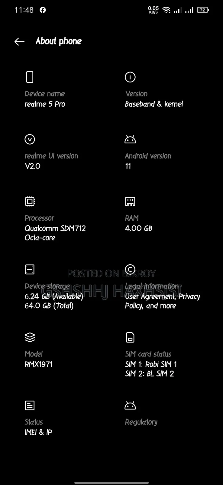 Realme 5 Pro 64 GB Blue