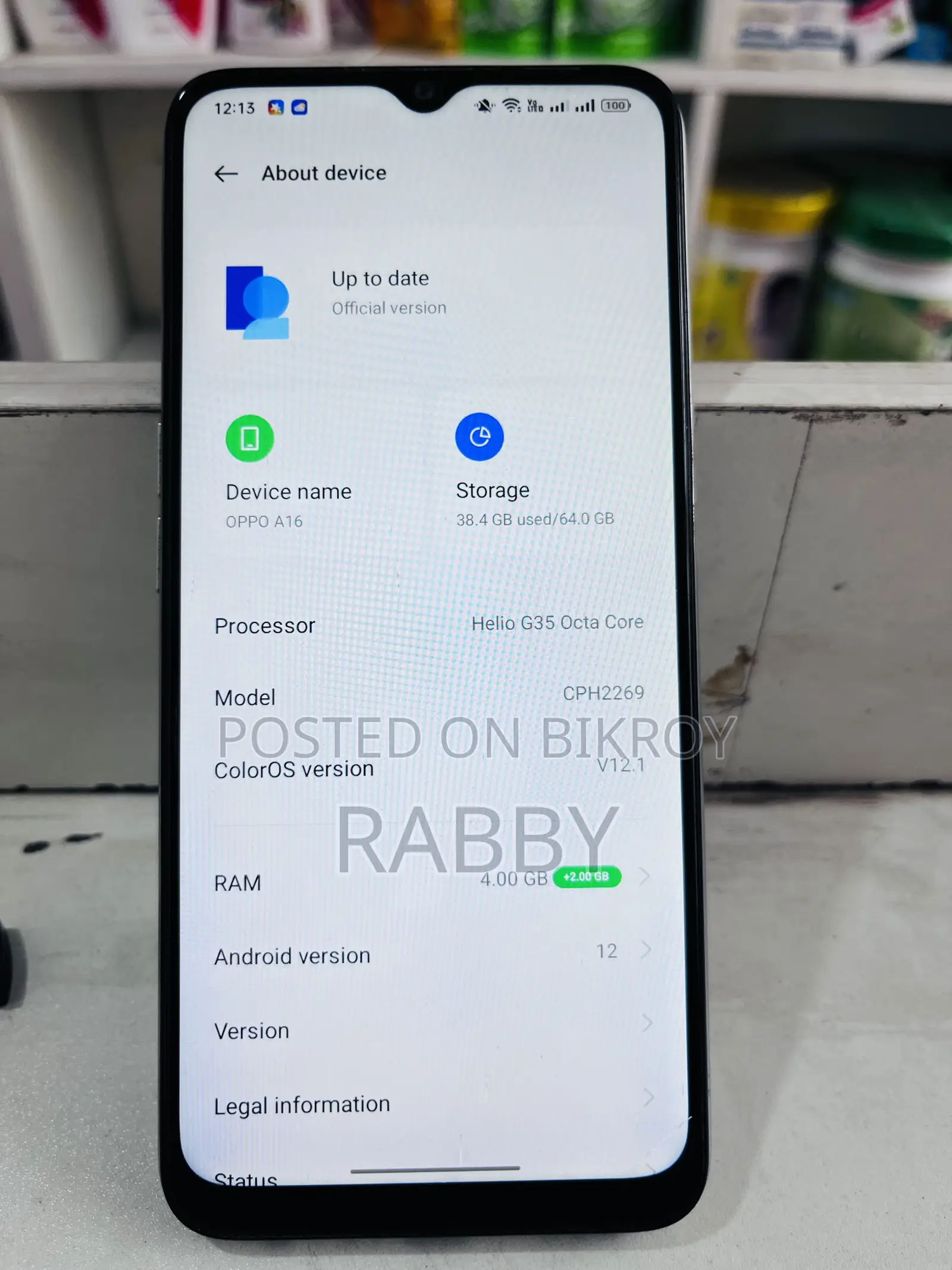 Oppo A16 64 GB Silver