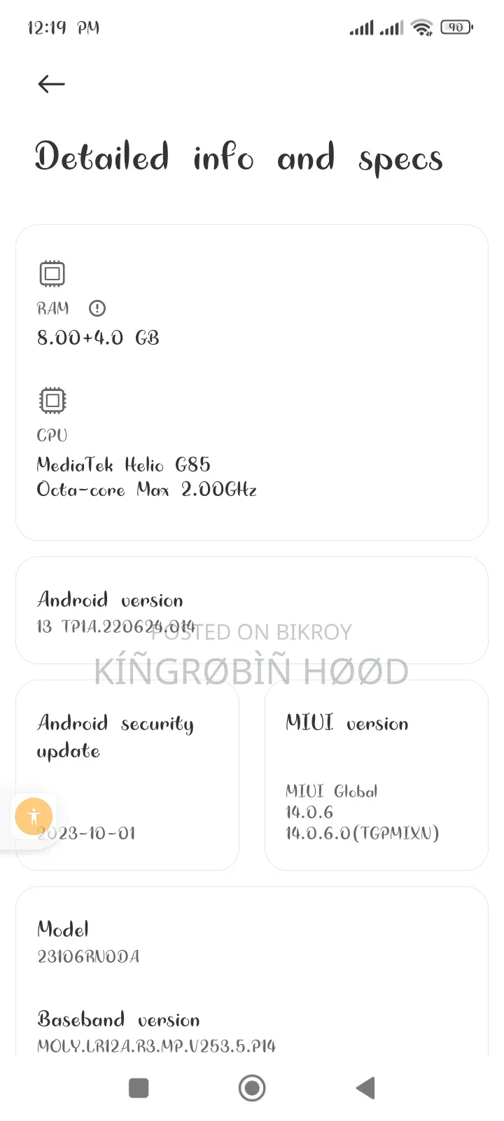Xiaomi Redmi 13C 256 GB Blue