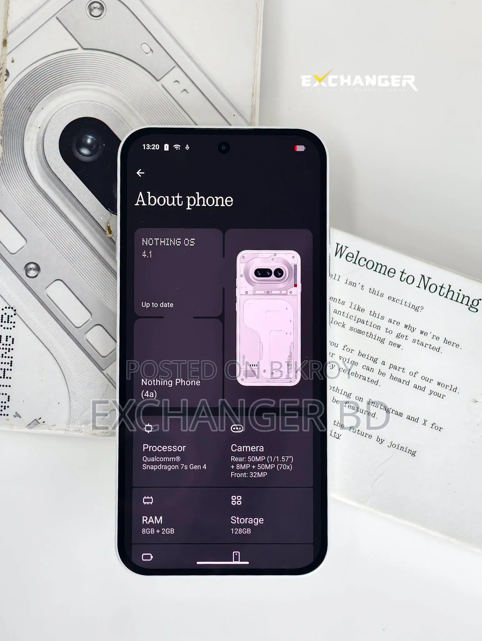 New Nothing Phone 4a 128 GB White
