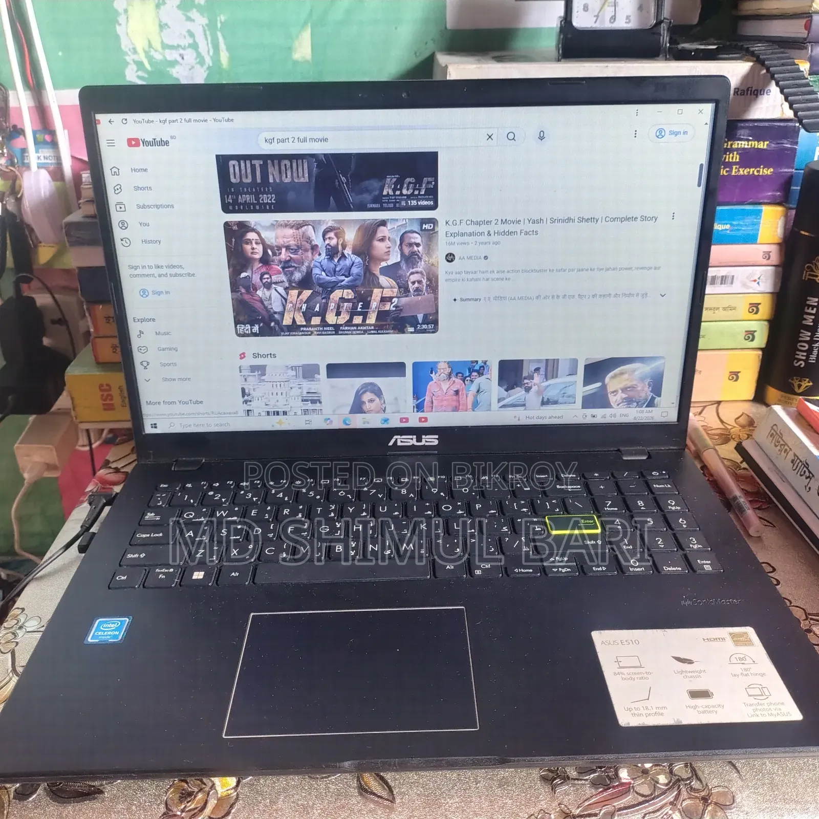Laptop Asus 4GB eMMC 128GB