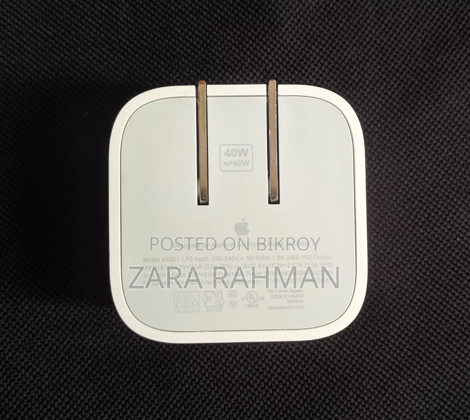 Original Apple iPhone 40W Dynamic Adapter