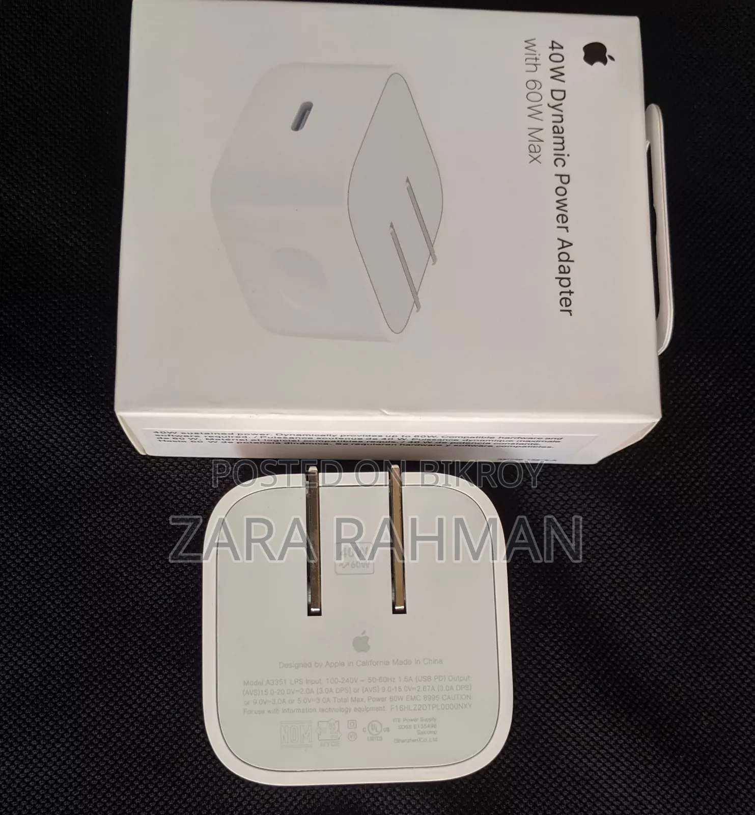 Original Apple iPhone 40W Dynamic Adapter