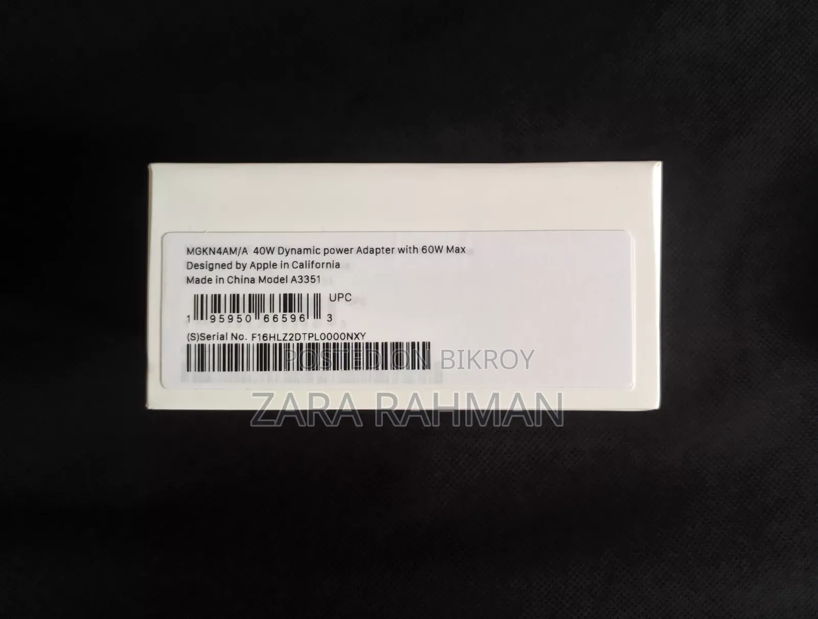 Original Apple iPhone 40W Dynamic Adapter