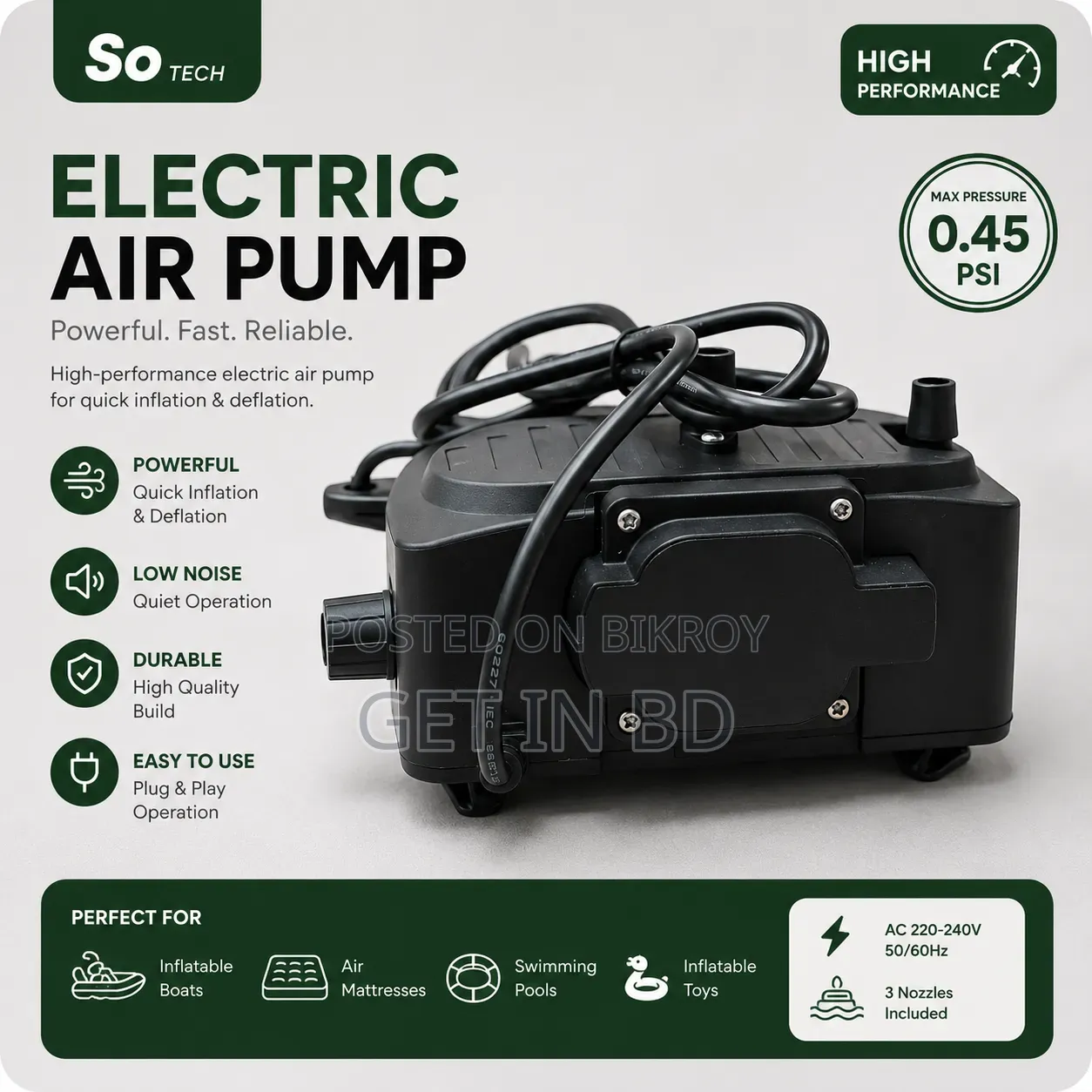 Super Speed TX-6000G++++ High Pressure Gas Air Pump