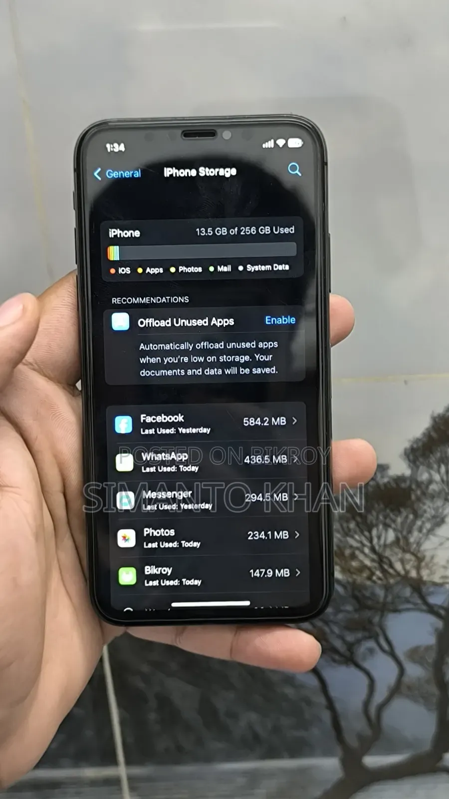 অ্যাপল আইফোন এক্স ২৫৬ জিবি ব্ল্যাক
