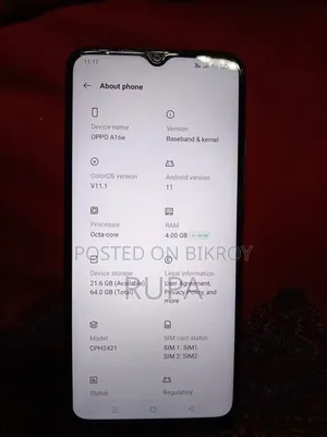 Oppo A16 64 GB Blue