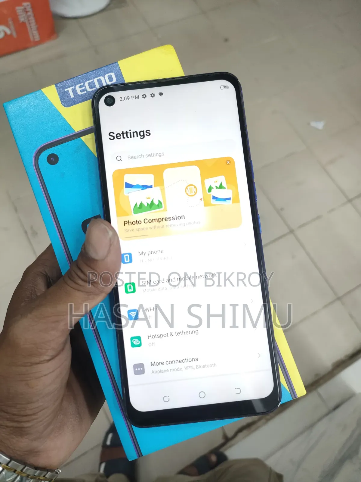 Tecno 128 GB Blue