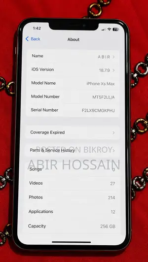 অ্যাপল আইফোন এক্সএস ম্যাক্স ২৫৬ জিবি গোল্ড