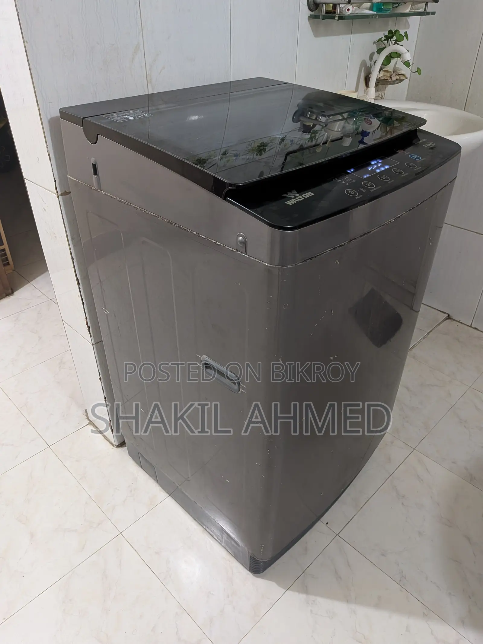 ওয়ালটন ওয়াশিং মেশিন ৮ কেজি অটোমেটিক