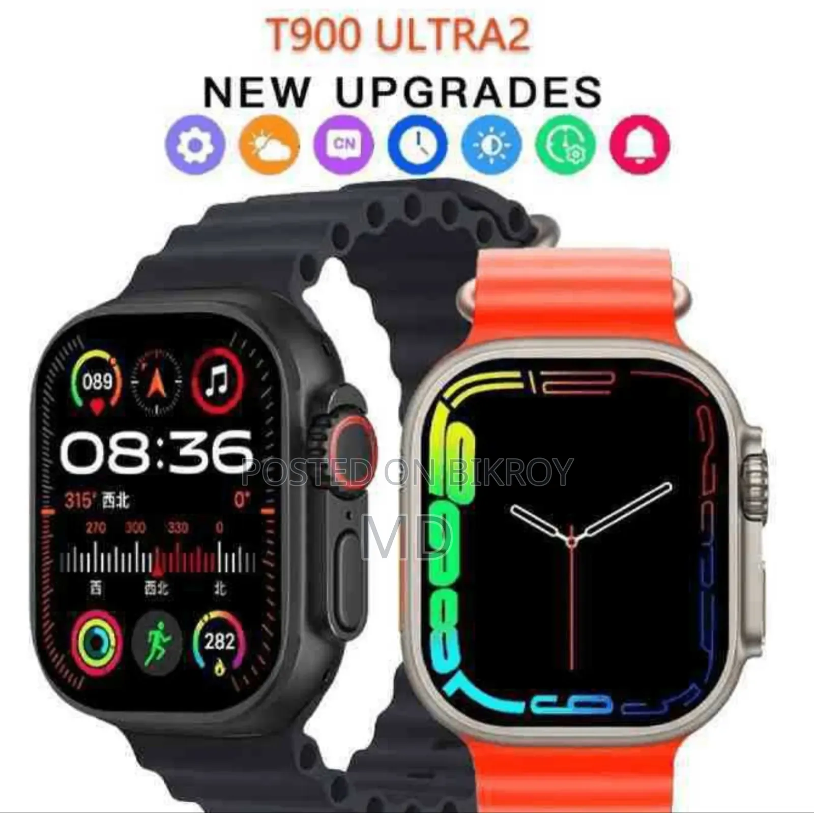 T900 Ultra 2 Smart Watch Full Display Wireless Charging Original