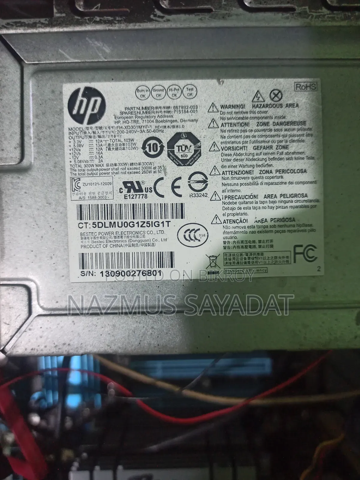 Desktop Computer ASUS 8GB Intel Core I5 SSD 128GB