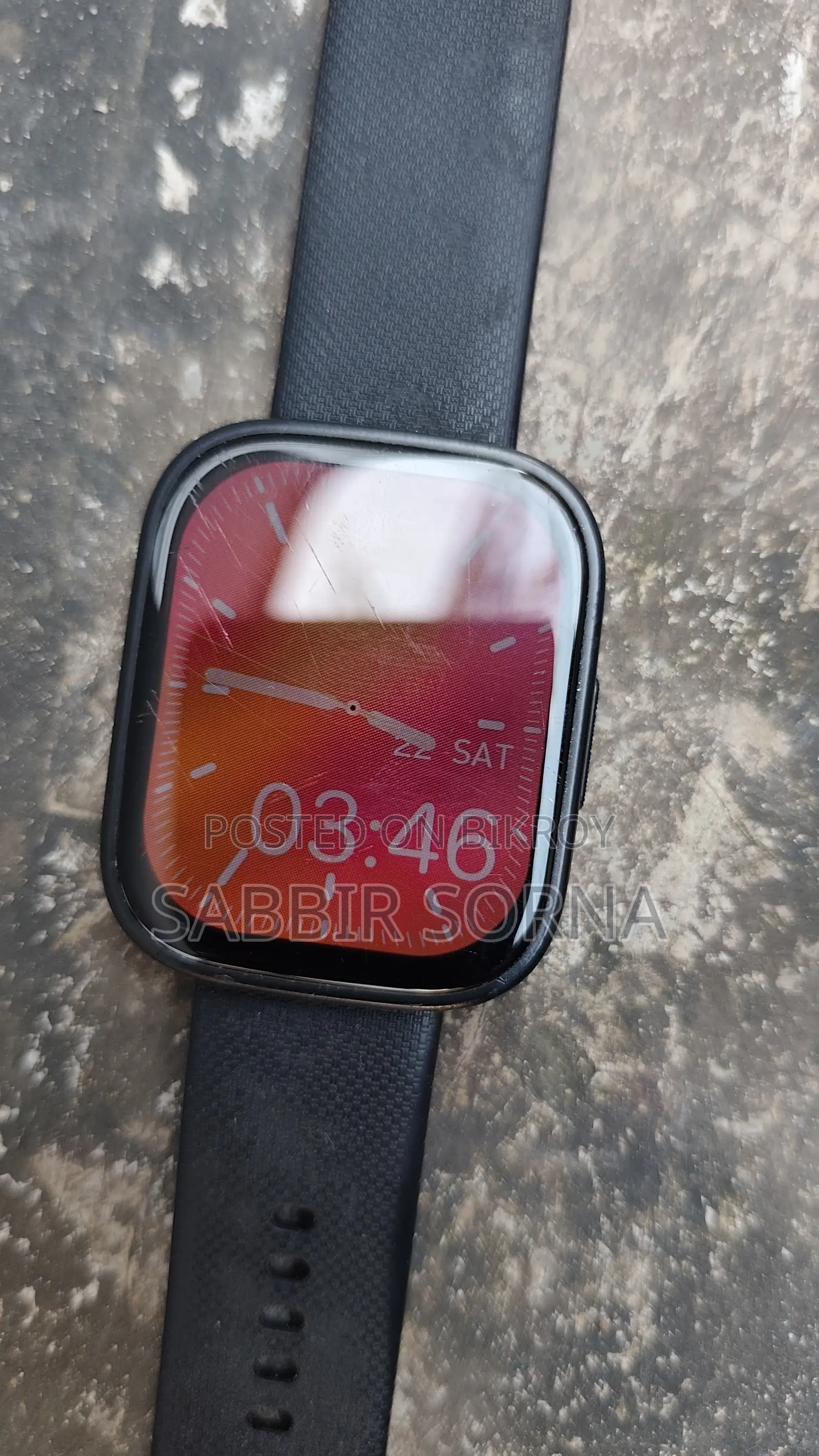 Smartwatch will be sold, absolute fresh condition except no charger