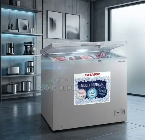 New Original Sharp SJC-228-GY Chest Freezer