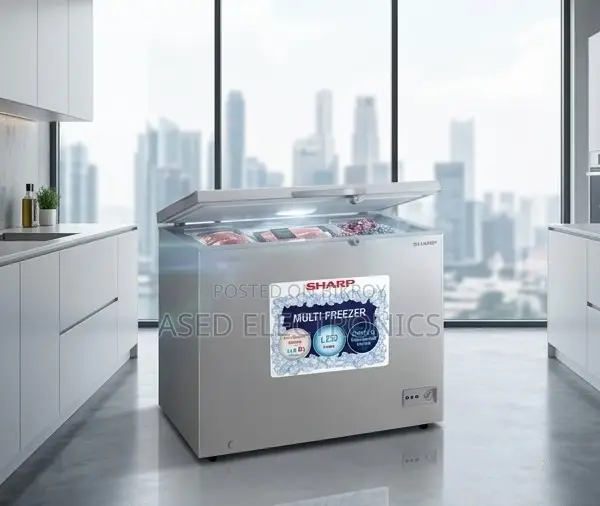 New Original Sharp SJC-228-GY Chest Freezer
