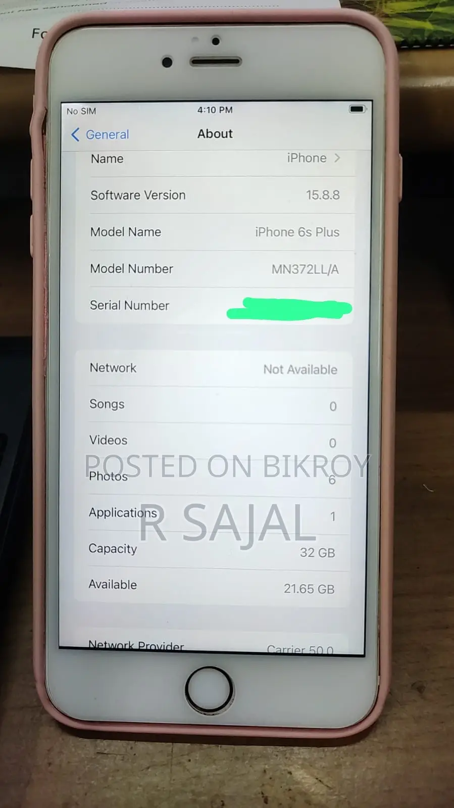 Apple iPhone 6s Plus 32 GB Pink