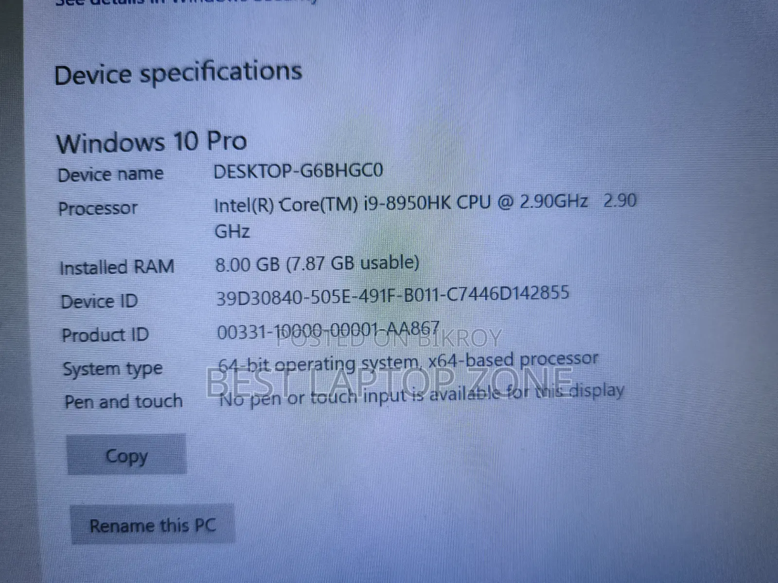 Laptop Dell Alienware M18 R1 8GB Intel Core I9 HDD 500GB