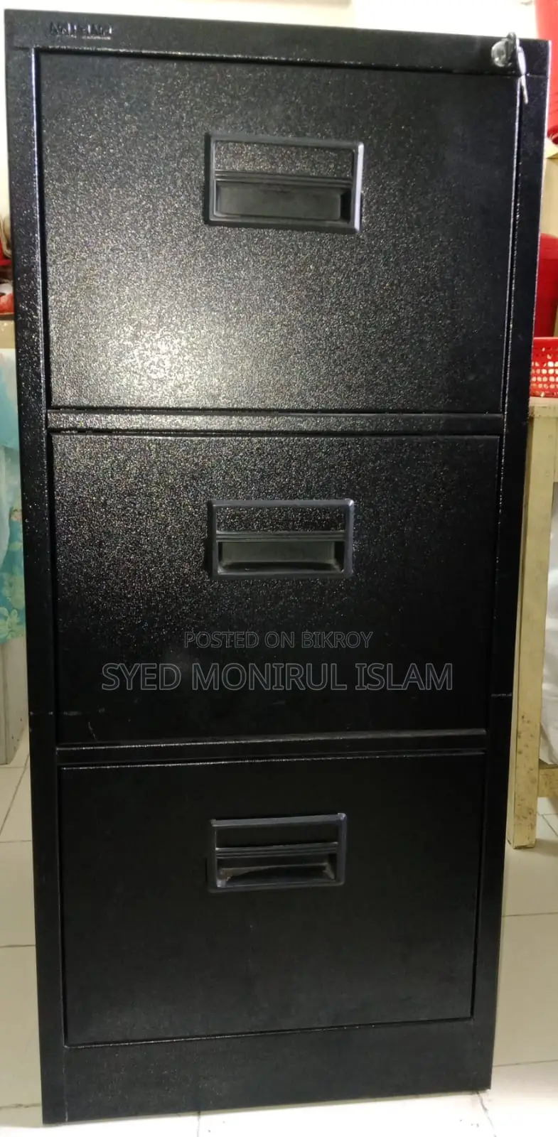 অরিজিনাল ওতোগী ৩-ড্রয়ার স্টিল ফাইল কেবিনেট!
