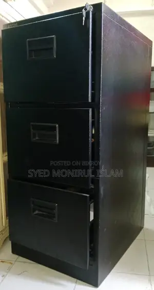 অরিজিনাল ওতোগী ৩-ড্রয়ার স্টিল ফাইল কেবিনেট!
