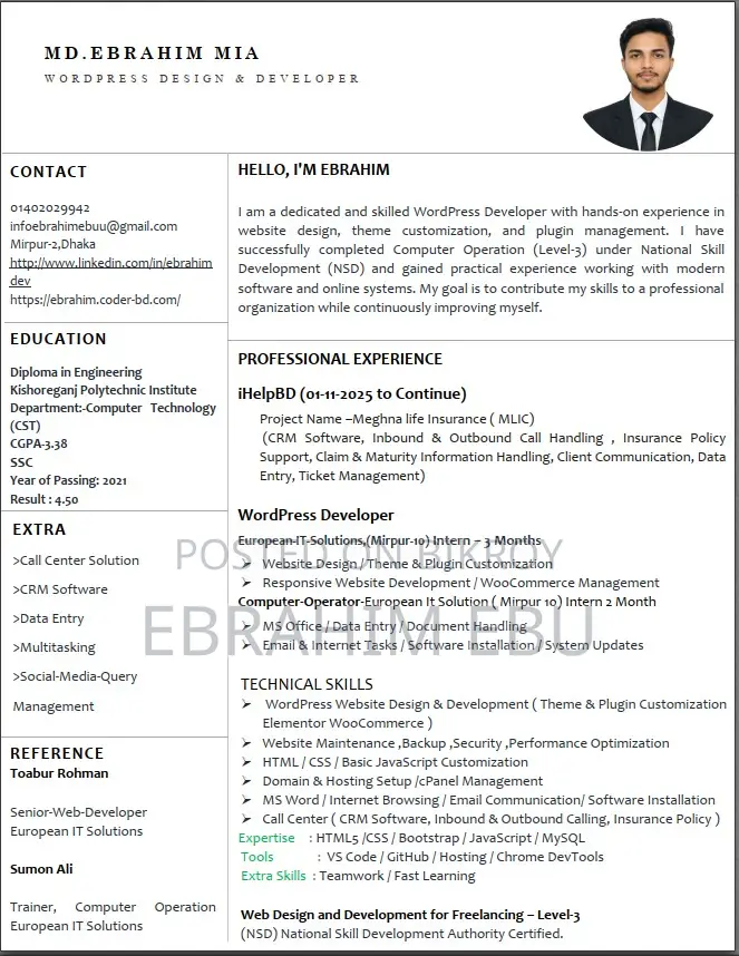 Call Center Representative