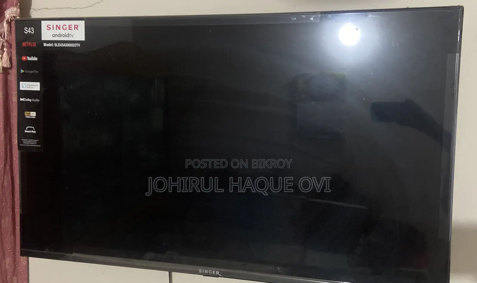 SINGER 43 Inchi TV Sell With Every Documents