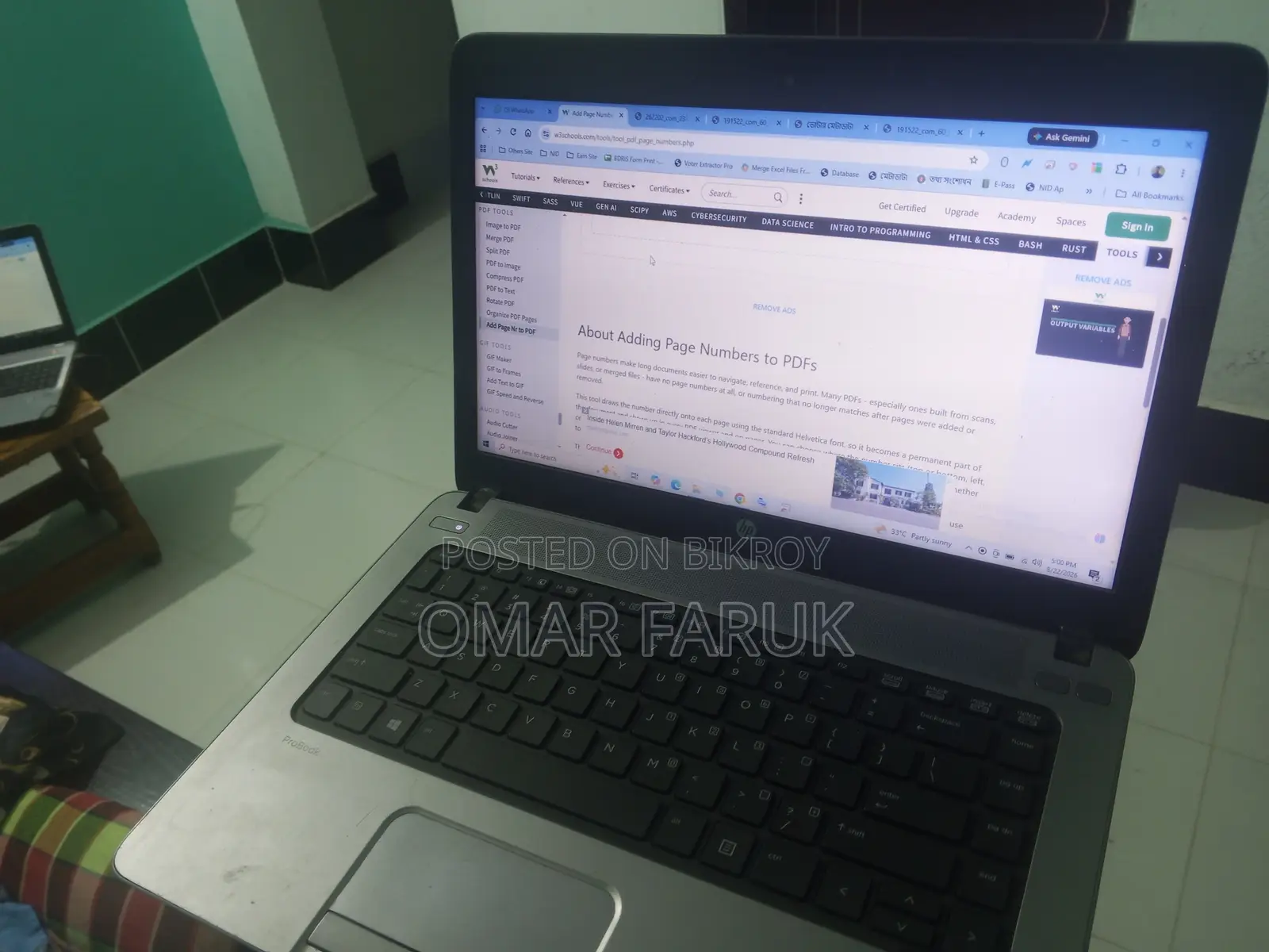 Laptop HP ProBook 440 8GB Intel Core i5 SSD 128GB