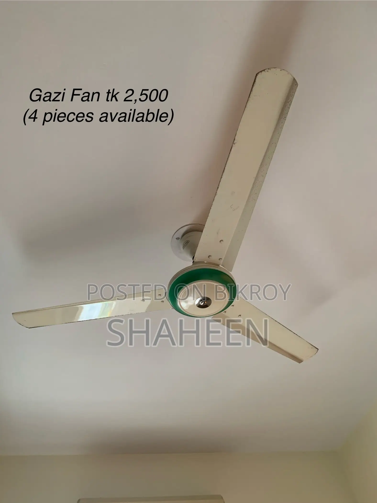 Gazi Ceiling Fans (4 Available)