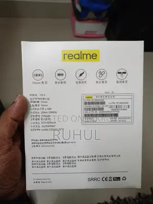Realme Headphones Wireless R 03, Black, Neckband