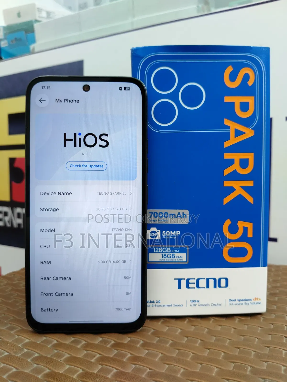 Tecno Spark 50 128 GB Black
